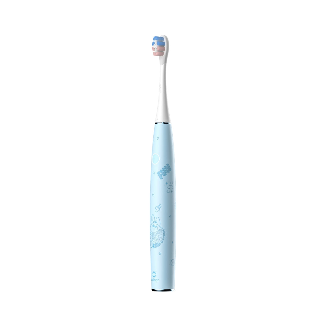 Oclean Elektrische Schallzahnbürste Kids – 2 Bürstenköpfe – Blau