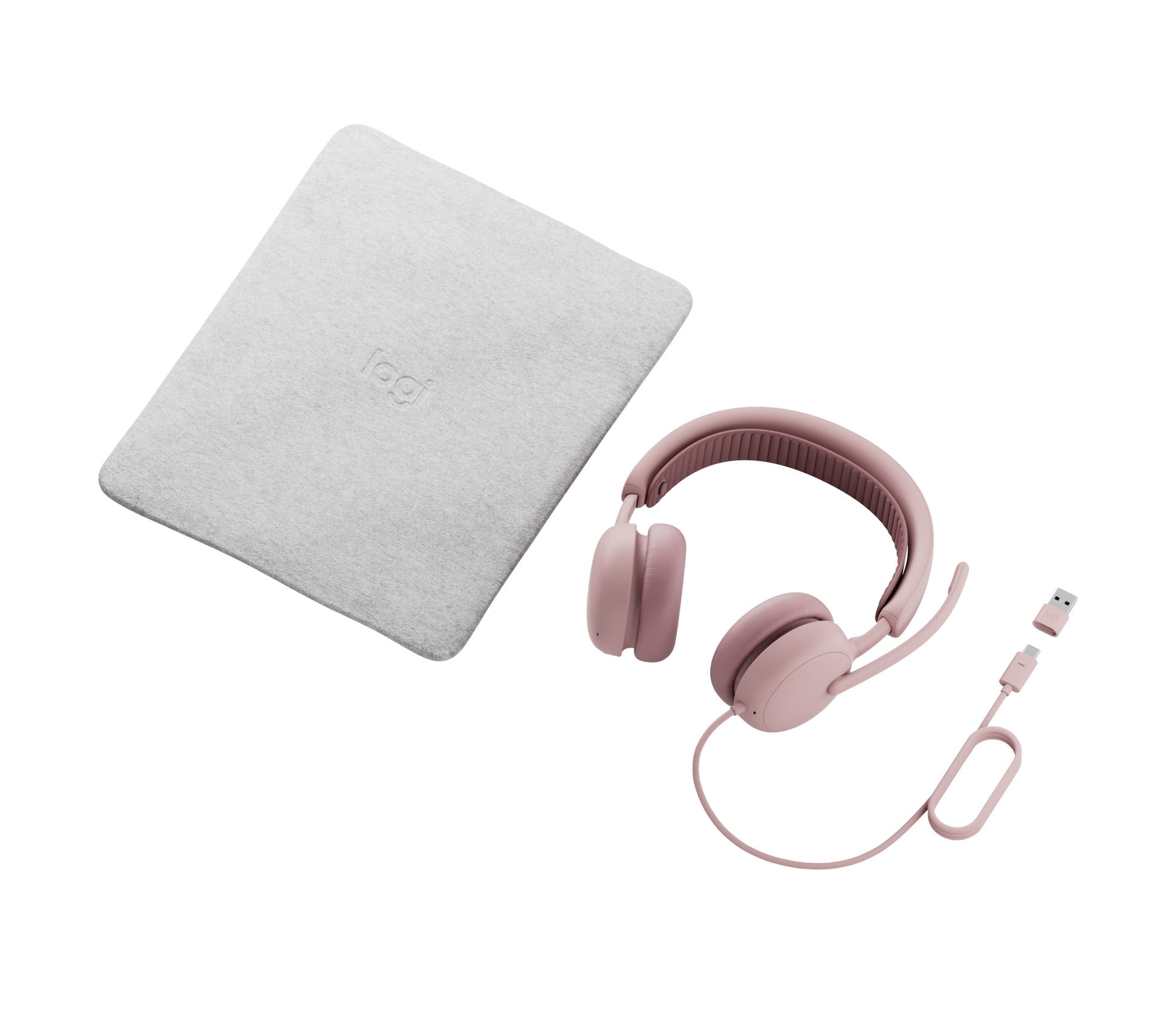 Logitech Zone Wired 2 – On-Ear kabelgebunden, USB, Pink
