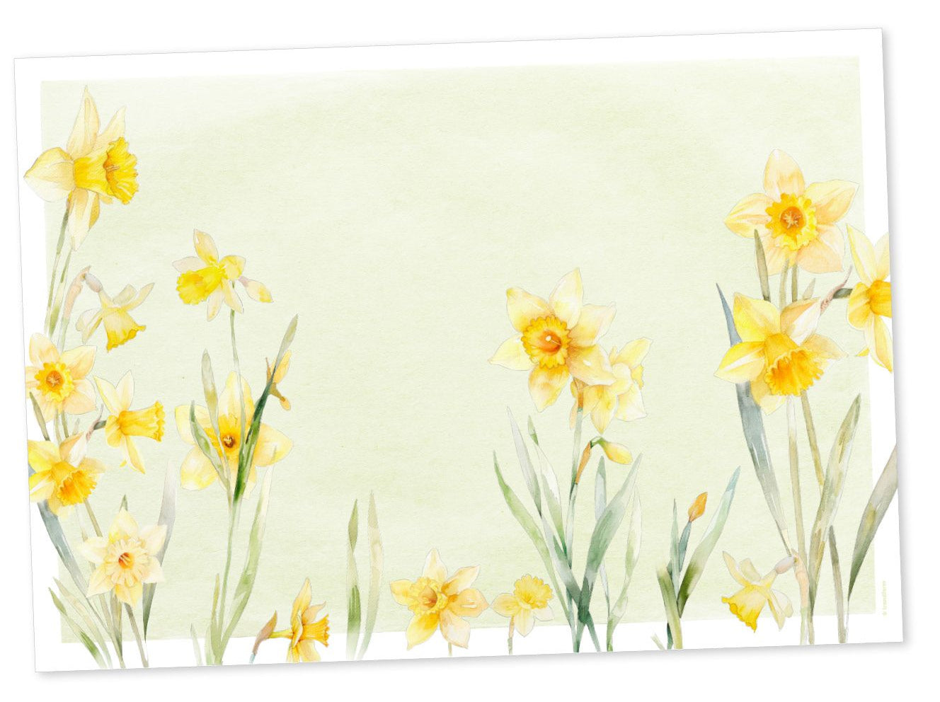 Trendform Tischset Sunny Bloom – Papier, Blumenmotiv, 42 × 29,7 cm – 6 Stk.