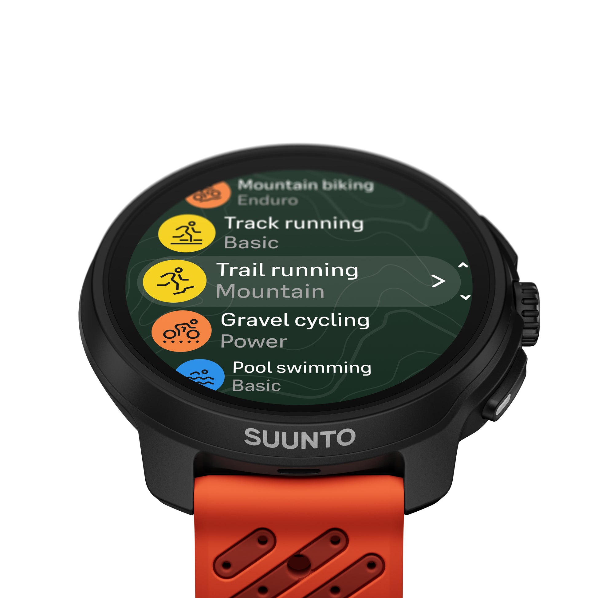 Suunto Race 2 49 mm GPS – Polyamid Schwarz, Sportband, Orange, 100 m, für iPhone, Android