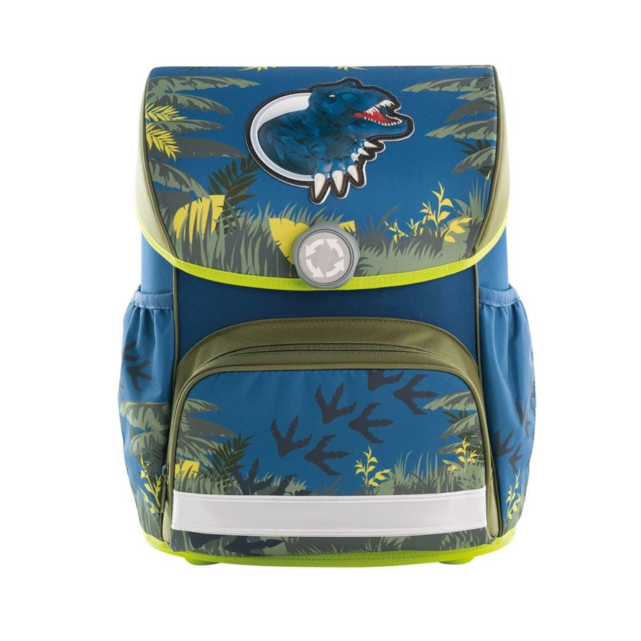 Eberhard Faber EFAlino – 4-teiliges Schulrucksack-Set, Dinosaurier, 18 l, 33,5×40×24 cm