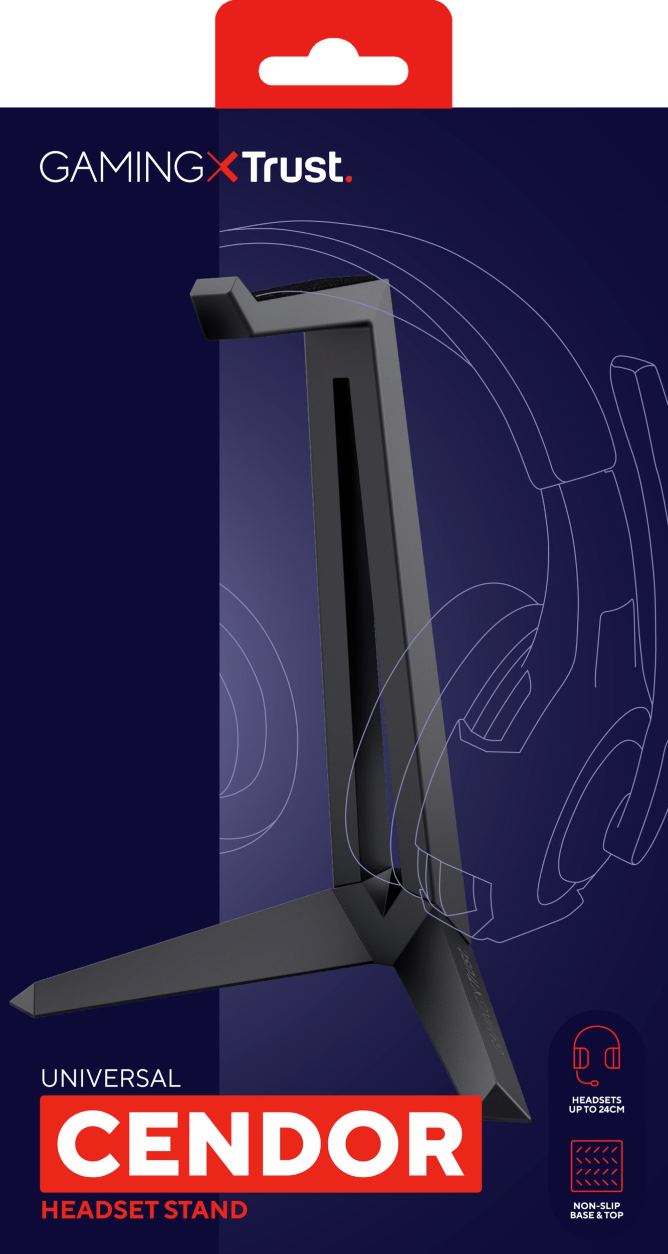 Trust GXT 260 Cendor – Headset-Ständer – für alle Marken – schwarz