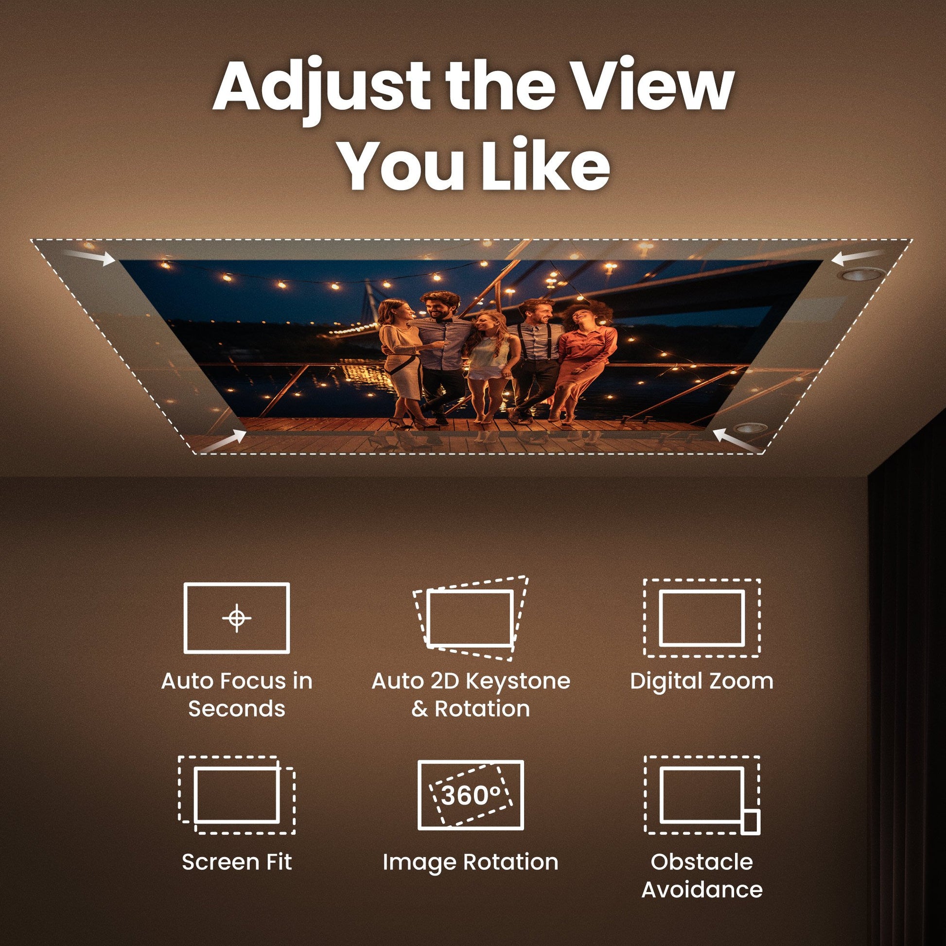 BenQ GV50, Laser-DLP-Projektor – Full HD, 500 ANSI-Lumen, Android TV, 16:9