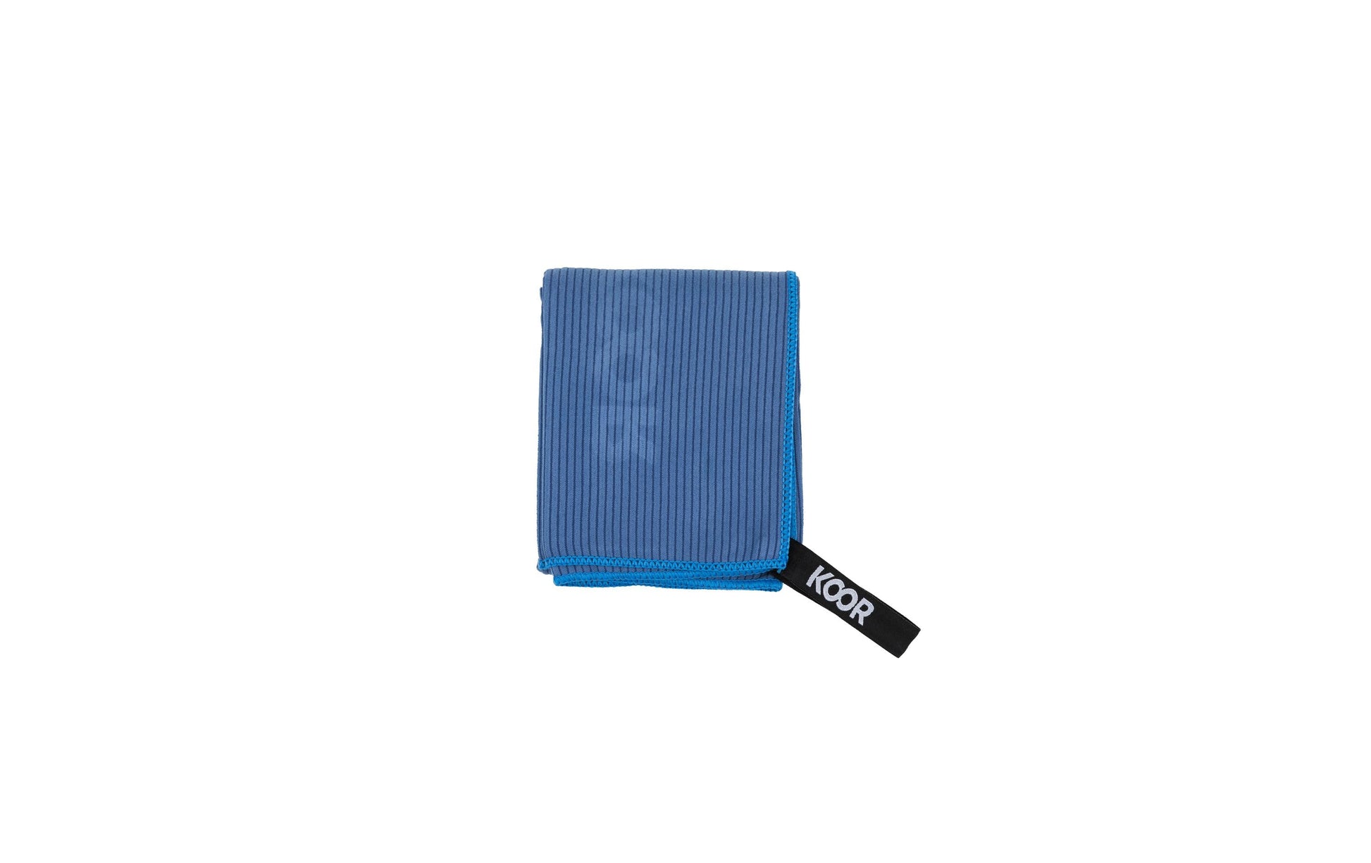 KOOR Handtuch Silva – 55 × 90 cm, Blau, Polyamid/Polyester