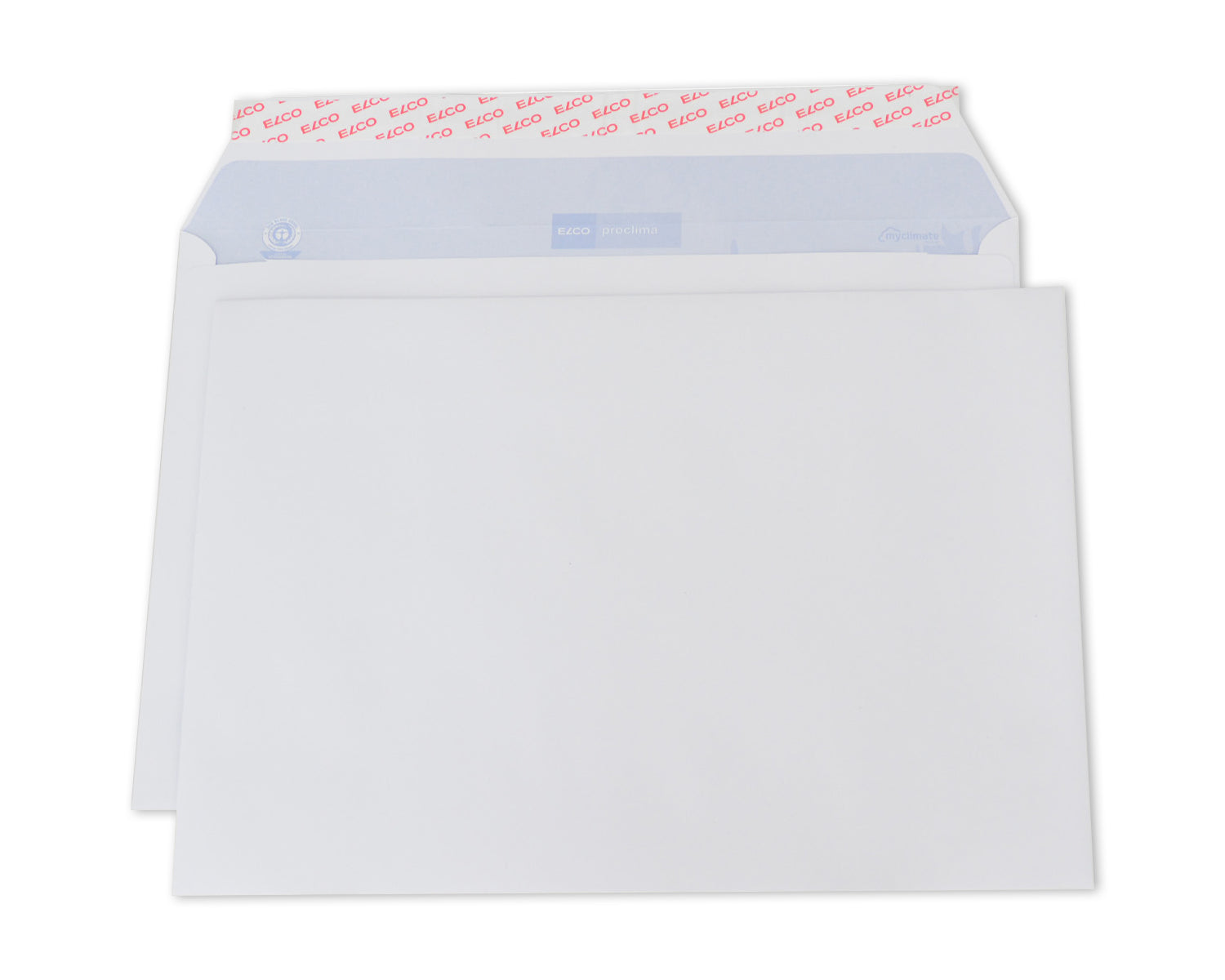 Elco Couvert C4, ohne Fenster, selbstklebend, weiss, 120 g/m², Recyclingpapier – Pack à 20 Stk.