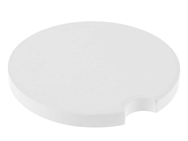 FTM Untersetzer – 4er Set, Ø 6,5 cm, H 0,5 cm, Porzellan, Weiss, für Sublimation