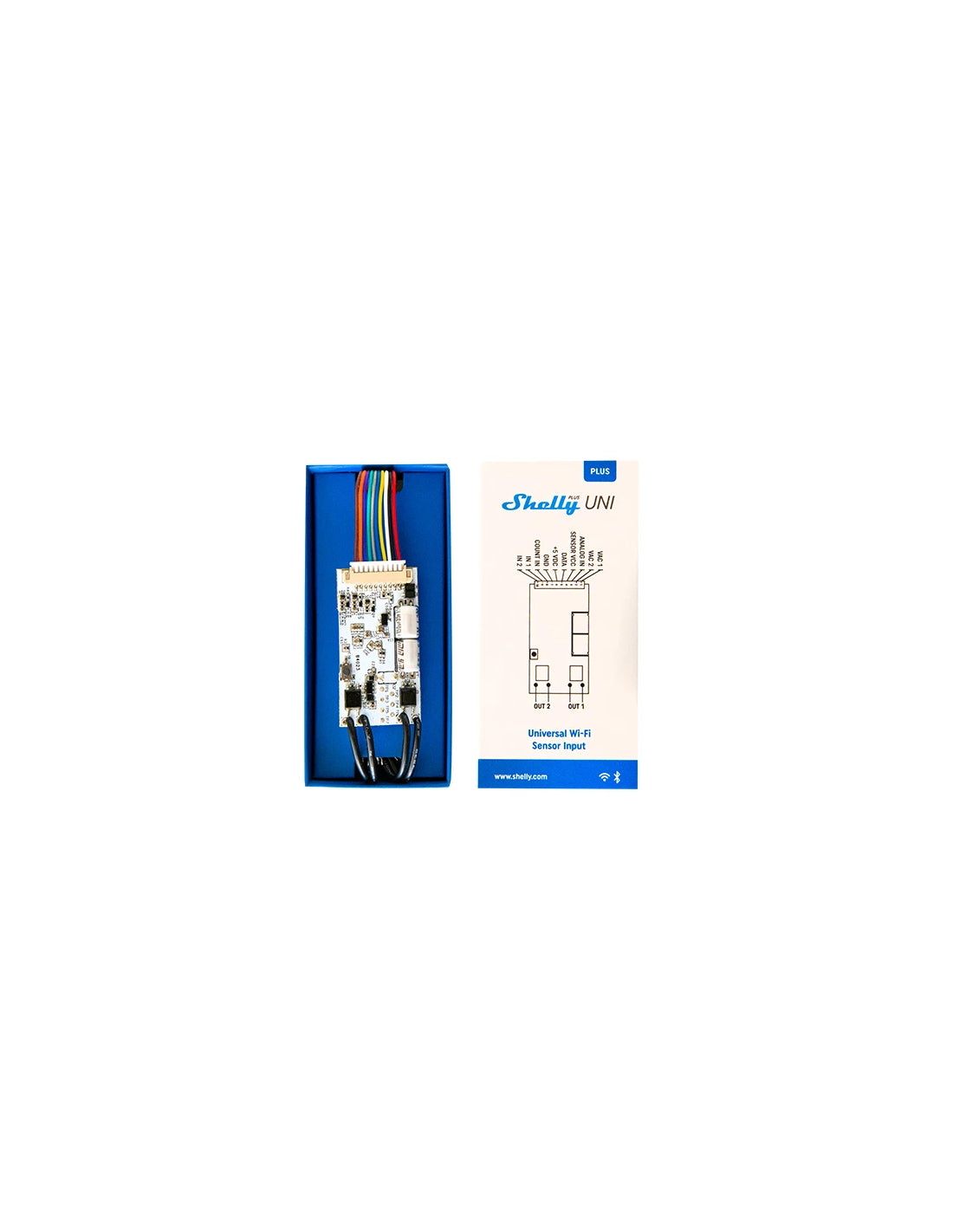 Shelly Plus Uni – Zubehör – WLAN, Bluetooth