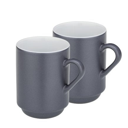 Kela Mattia Kaffeetassen – 2er Set, 300 ml, Ø 7,5 cm, Keramik, Braun