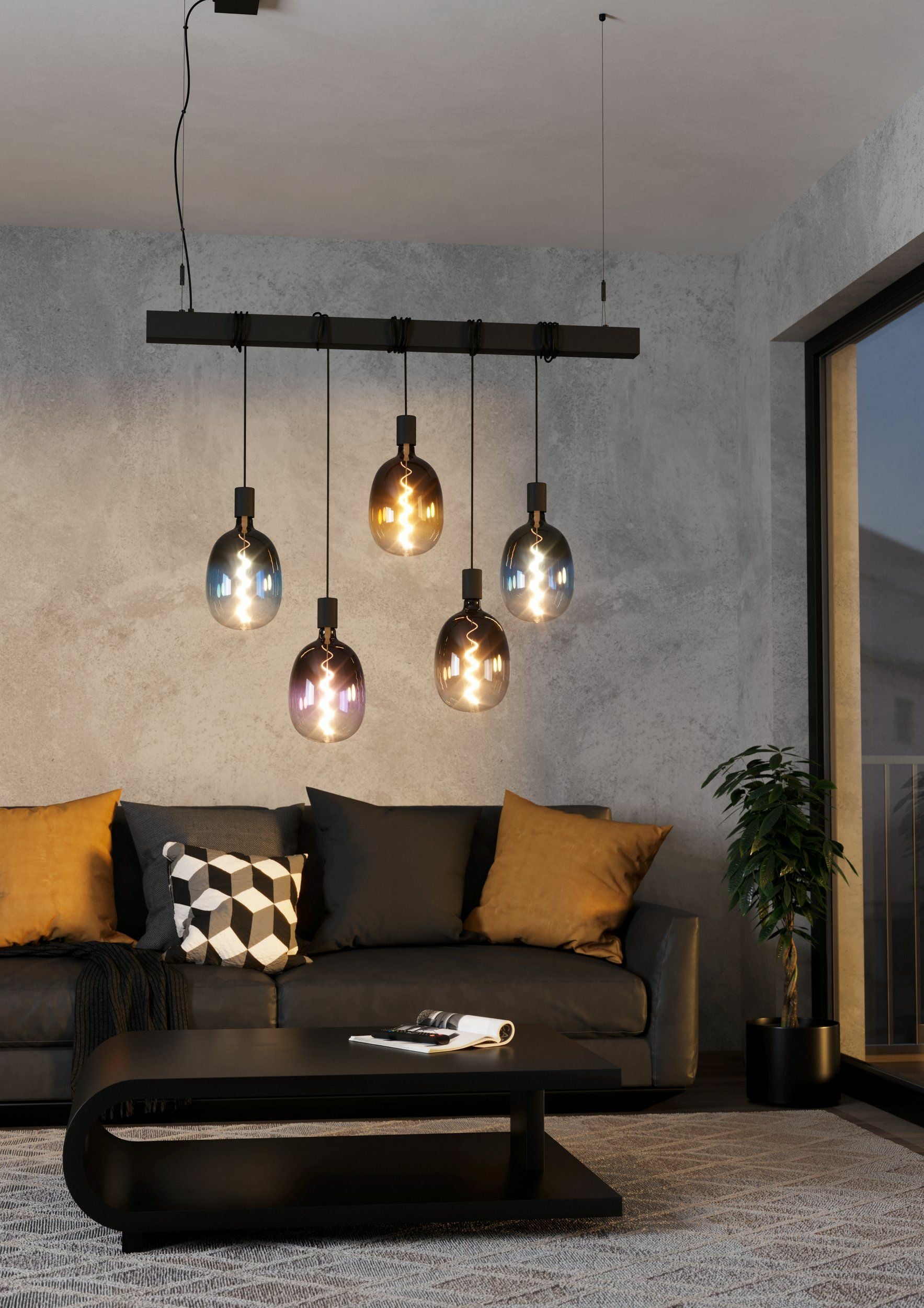 EGLO LED-Leuchtmittel Kugel E27 – 4 W dimmbar, 85 lm, 2000 K warmweiss, 300°