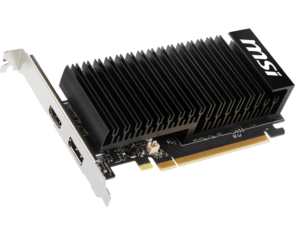 MSI GeForce GT 1030 4GHD4 LP OC – PCIe Grafikkarte – 1×HDMI, 1×DisplayPort, PCIe 3.0, 20 W