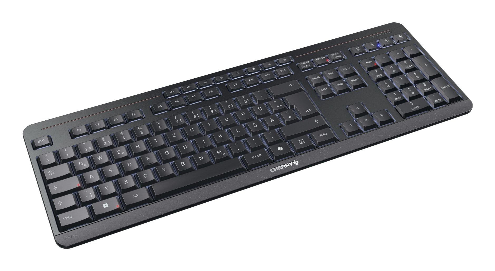 CHERRY Stream Desktop Ultimate WL AES – Tastatur, für mehrere Windows-Versionen, schwarz