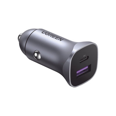 Ugreen 40858 Auto-Ladegerät 30 W – USB-C×1, USB-A×1 – PD 3.0, QC 3.0 – für iPhone, iPad, Galaxy und andere