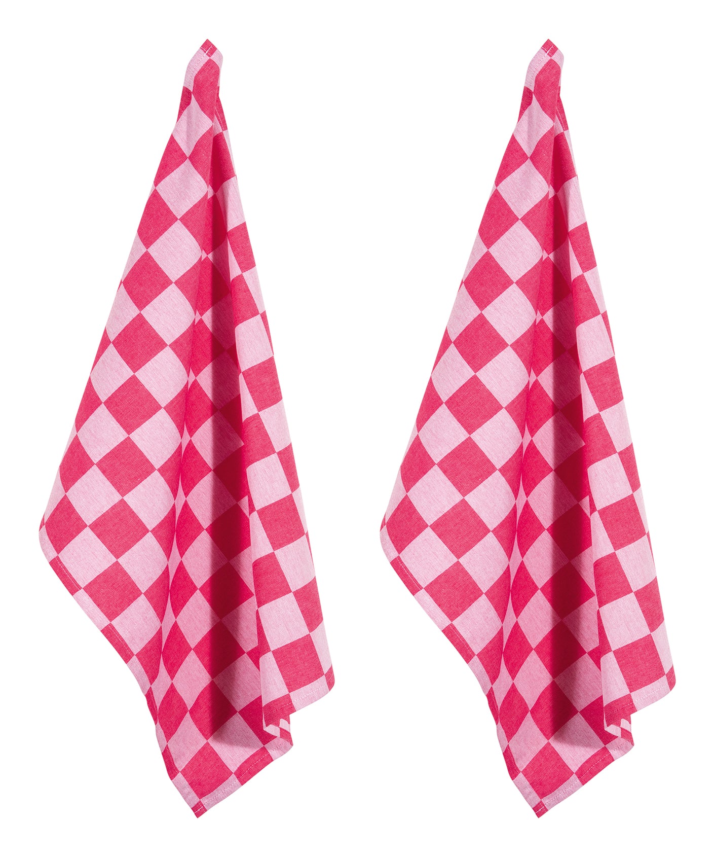 PAD Geschirrtücher Chess – Pink – 50 × 70 cm – Baumwolle – 2er-Set