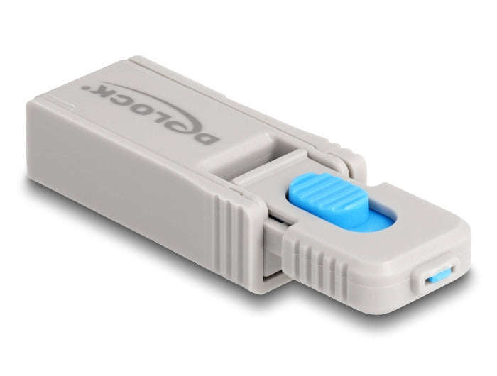 DeLOCK Portblocker – 5er-Set – Blau/Grau – mit Schlüssel – für Micro-USB