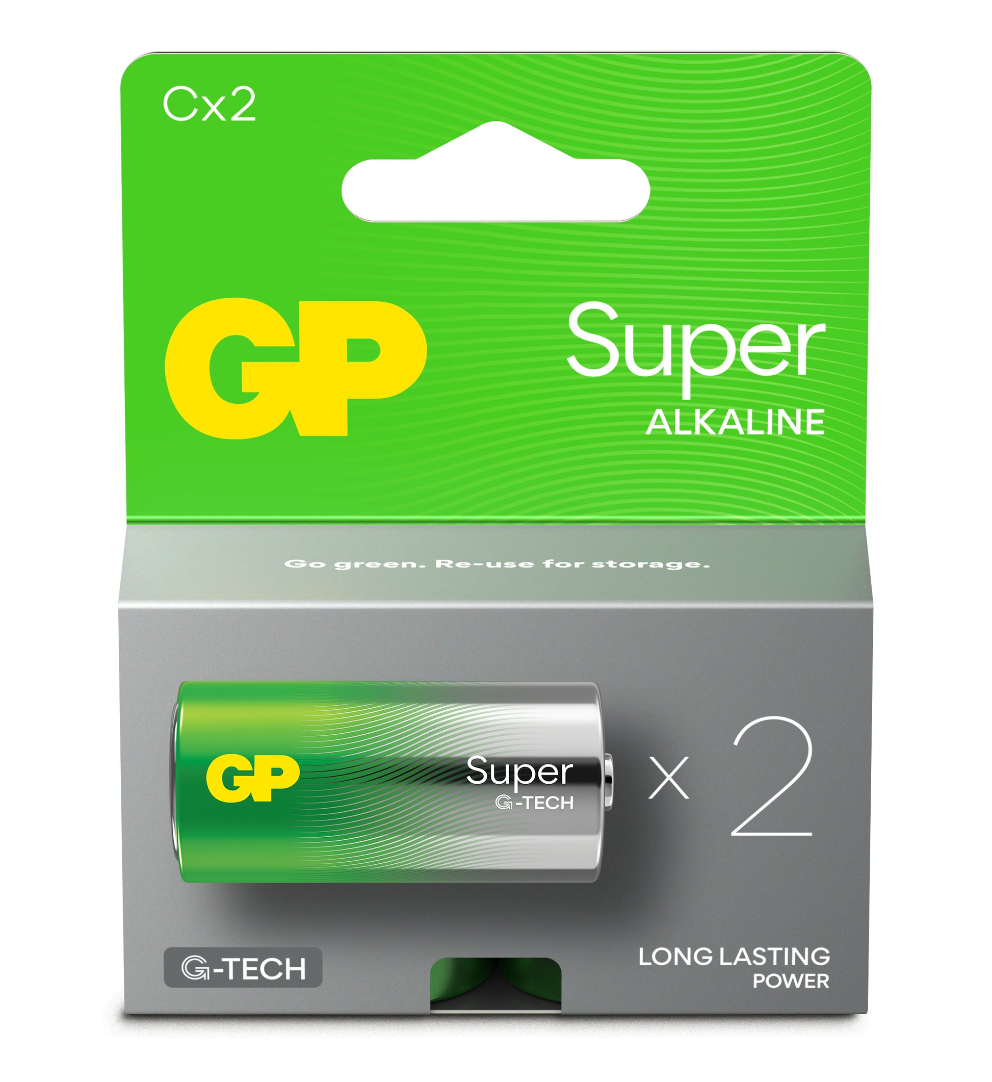 GP Batteries C Batterien, Alkaline, 1,5 V – 2 Stk.