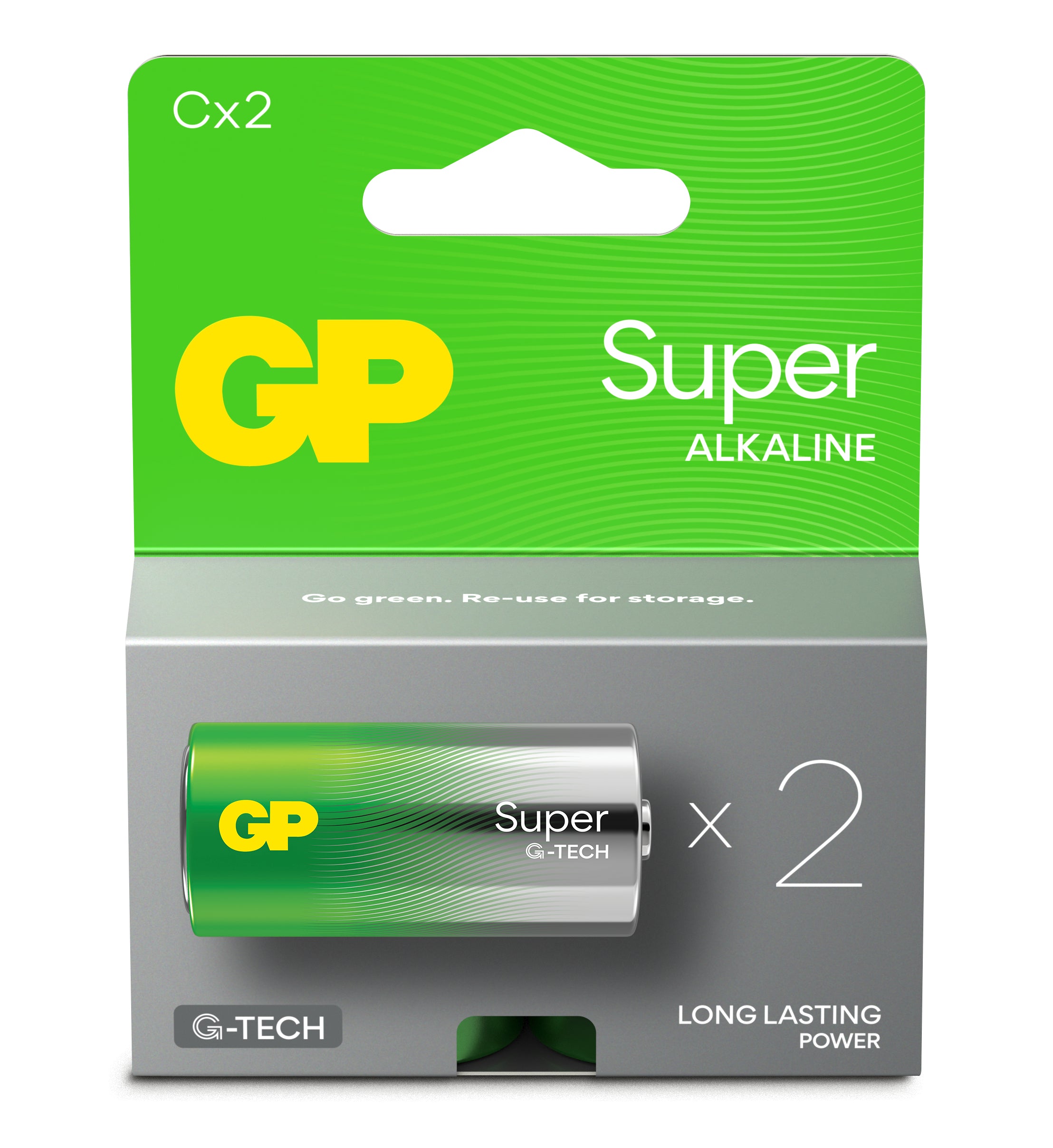 GP Batteries C Batterien, Alkaline, 1,5 V – 2 Stk.