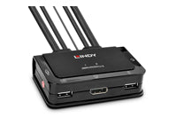 Lindy KVM-Switch 2×1, DisplayPort 1.2/USB 2.0