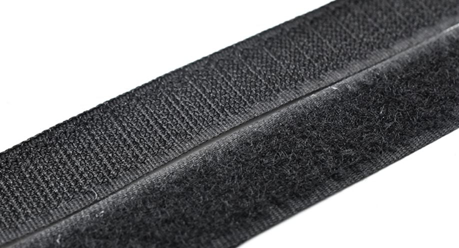 Lanview Klettkabelbinder, 20 mm × 25 m – schwarz