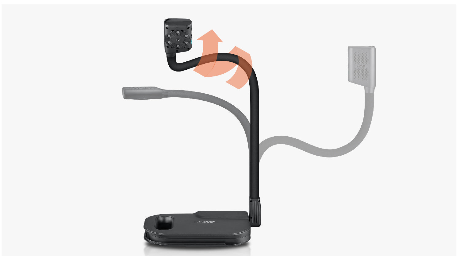 AVer U50PLUS – Visualizer/Dokumentenkamera, 4K60, 16× optischer Zoom, 420×315 mm, USB, schwarz