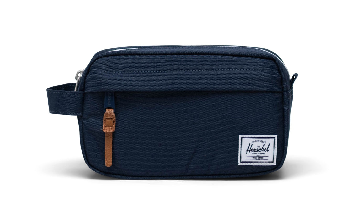 Herschel Kulturbeutel Travel Kit Small Chapter – wasserfest, Reissverschluss – 3 l – navy – Stoff – 1 Stk.