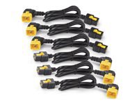 APC Netzkabel, IEC C19 auf IEC C20, verriegelbar, 90° abgewinkelt, 1,8 m, 6 Stück