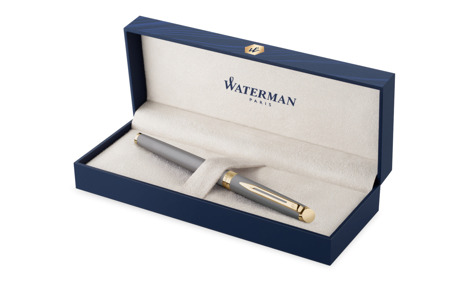Waterman Hémisphère Understated Edition Metallgrau – Tintenroller mit Kappe