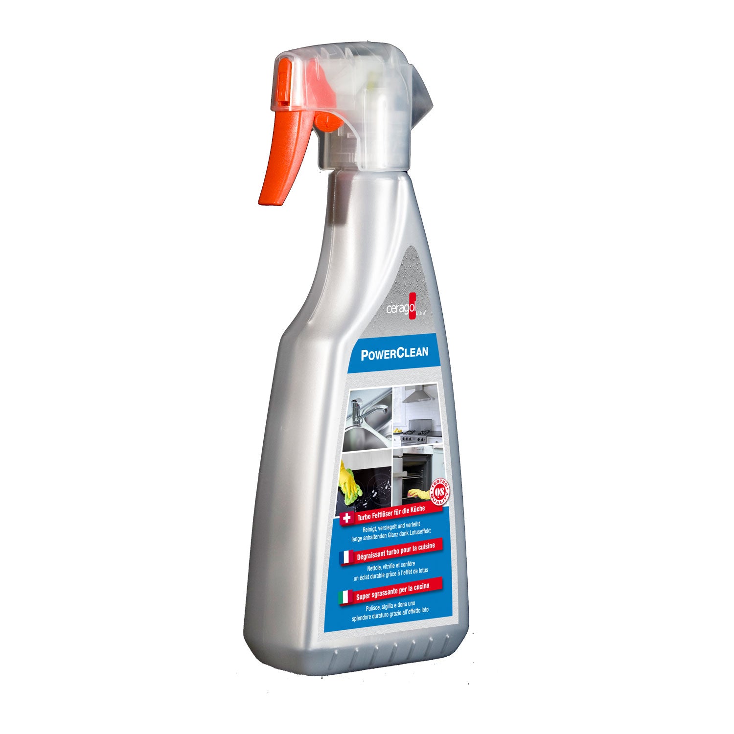 Ceragol Power Clean Allzweckreiniger für Küchenutensilien – Flüssigkeit, Spraydose – 500 ml