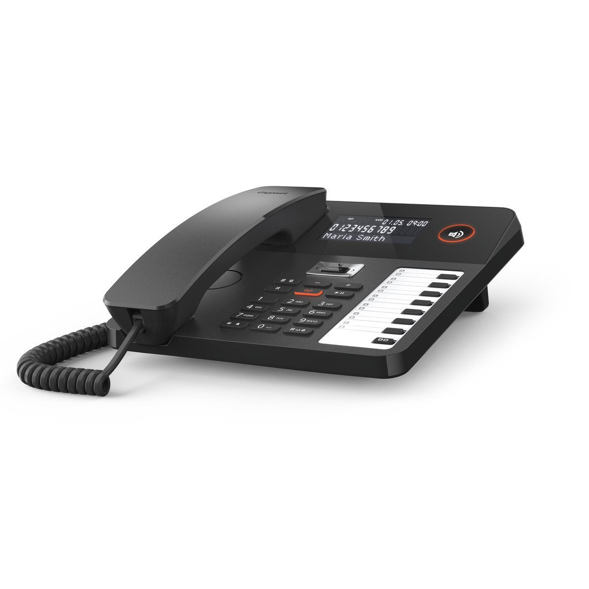 Gigaset DESK 800 A – DECT-Telefon, mit Anrufbeantworter, Freisprechen, Schwarz