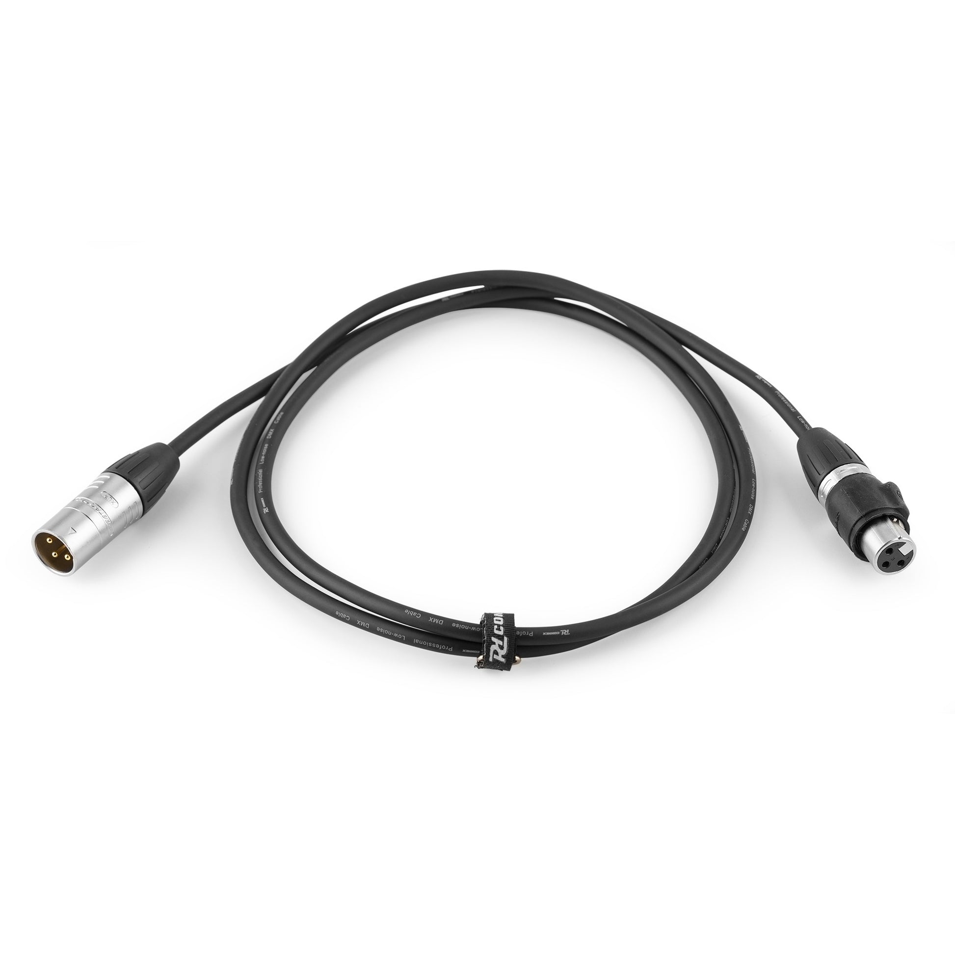 PD-Connex CX104-1 – DMX-Kabel, XLR 3-polig (Männlich/Weiblich), 1,5 m, Schwarz