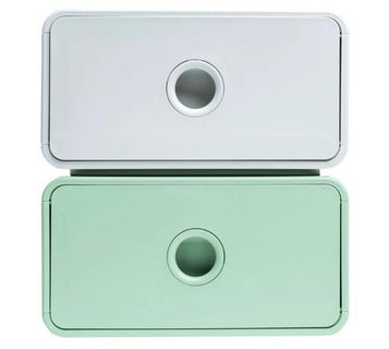 Exacompta Tiny Box AutentiK – Schubladenbox – 1 Schublade, A5+, Weiss, Kunststoff, 265 × 190 × 107 mm