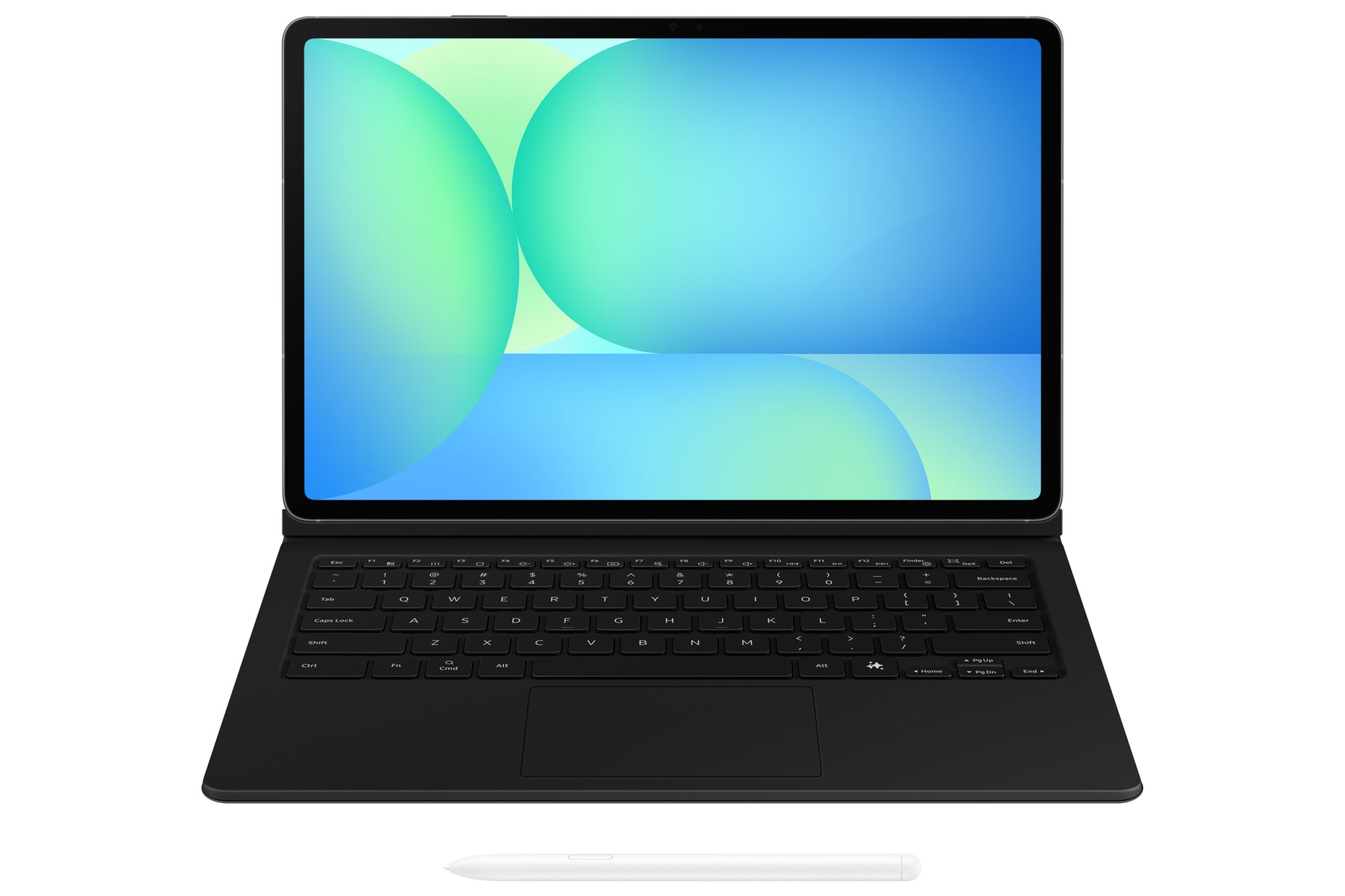 Samsung EF-DX625 – Galaxy Tab S10 FE+, QWERTY, Trackpad, Pogo Pin, Schwarz