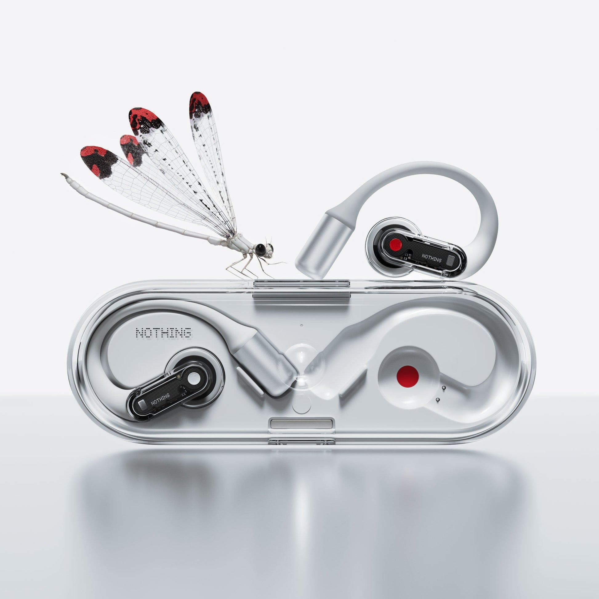 Nothing Ear (open) TWS In-Ear – Qi-Ladecase, Weiss, BT 5,3