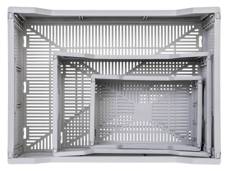 COCON Aufbewahrungsbox 18,6 l – mit Griff – Polypropylen – grau – 400 × 300 × 155 mm