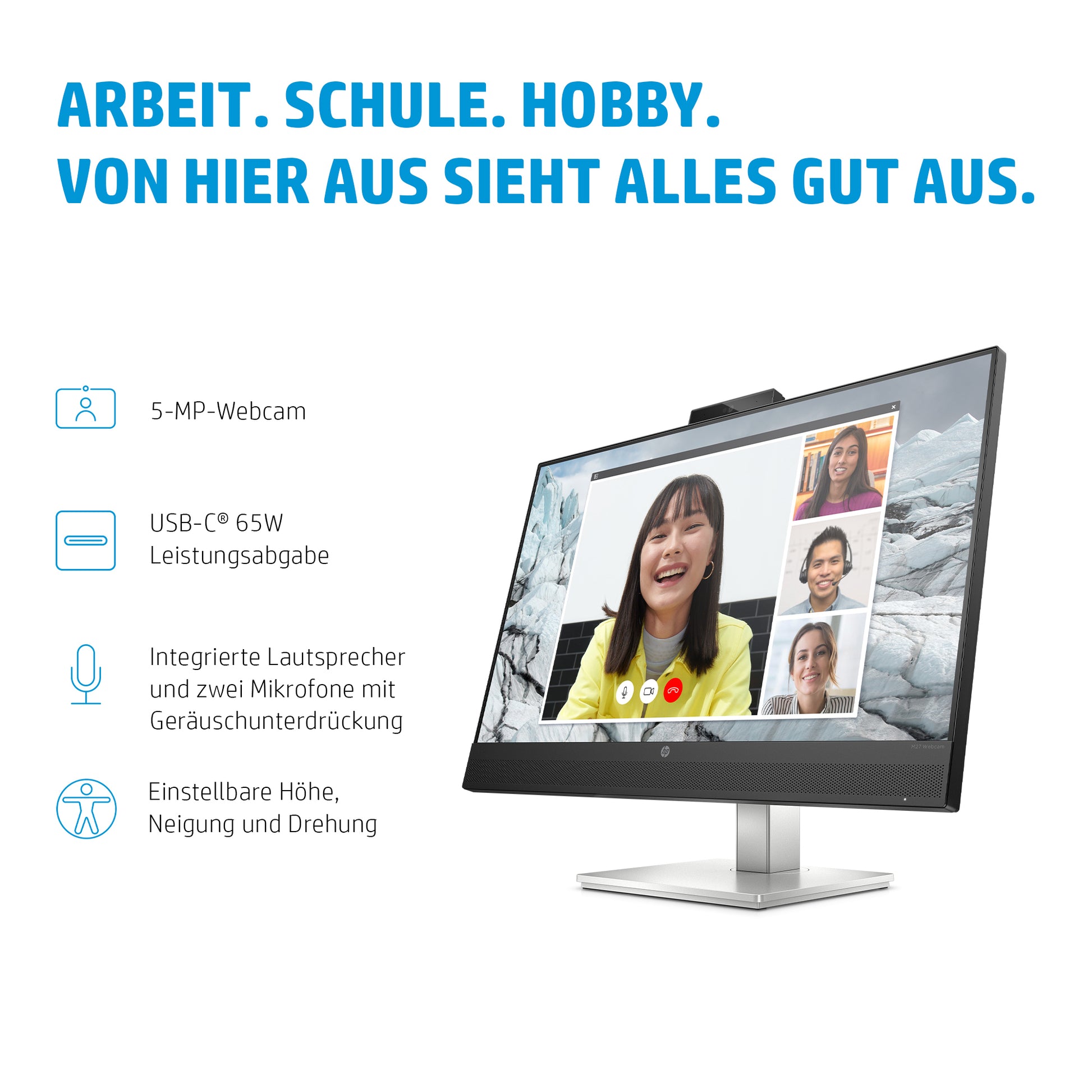 HP E27m G4 – Monitor, 27" 2560 × 1440 (WQHD)
