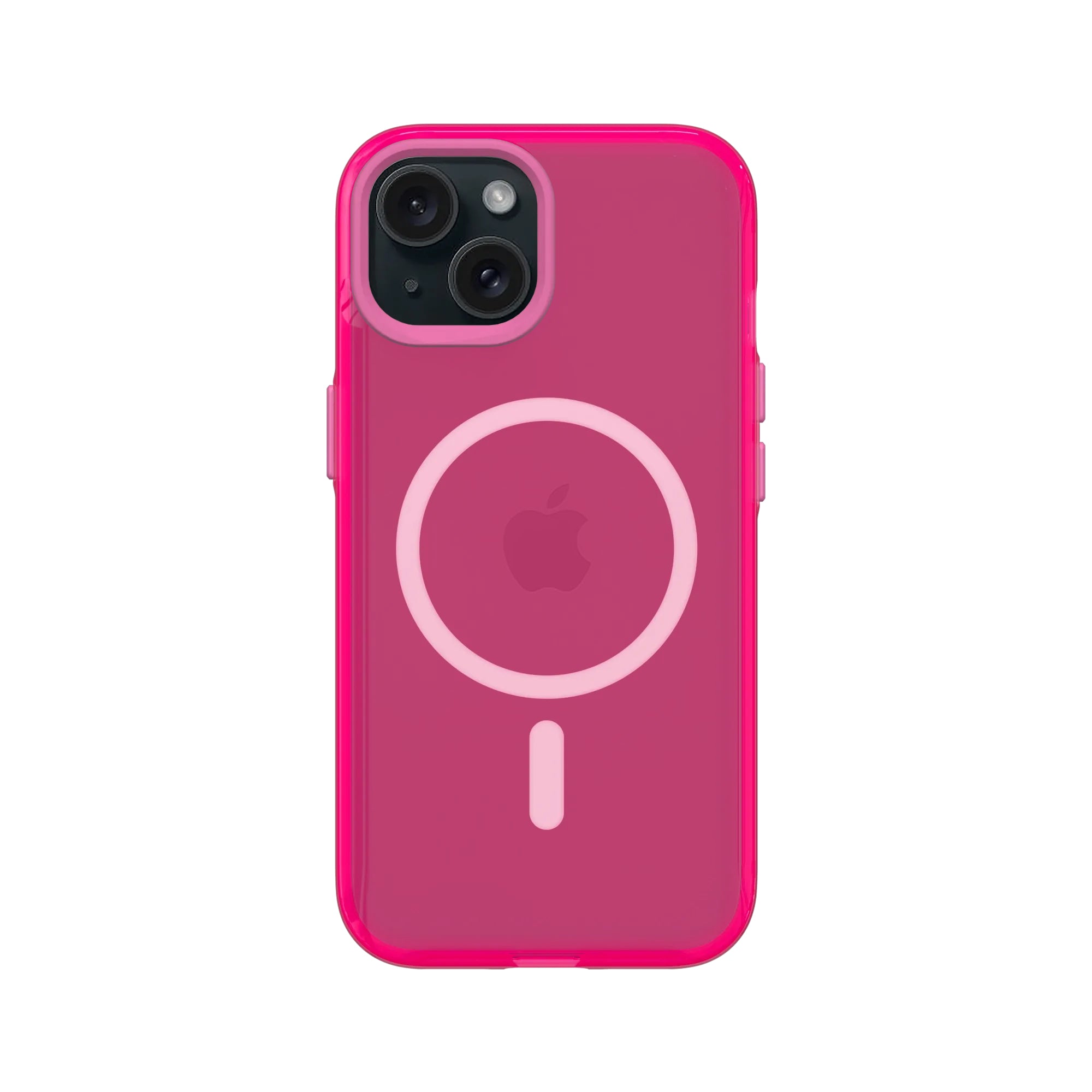 RhinoShield Backcover – für Apple iPhone 15, MagSafe, TPE+Polyester, Pink, bis 3,5 m sturzsicher