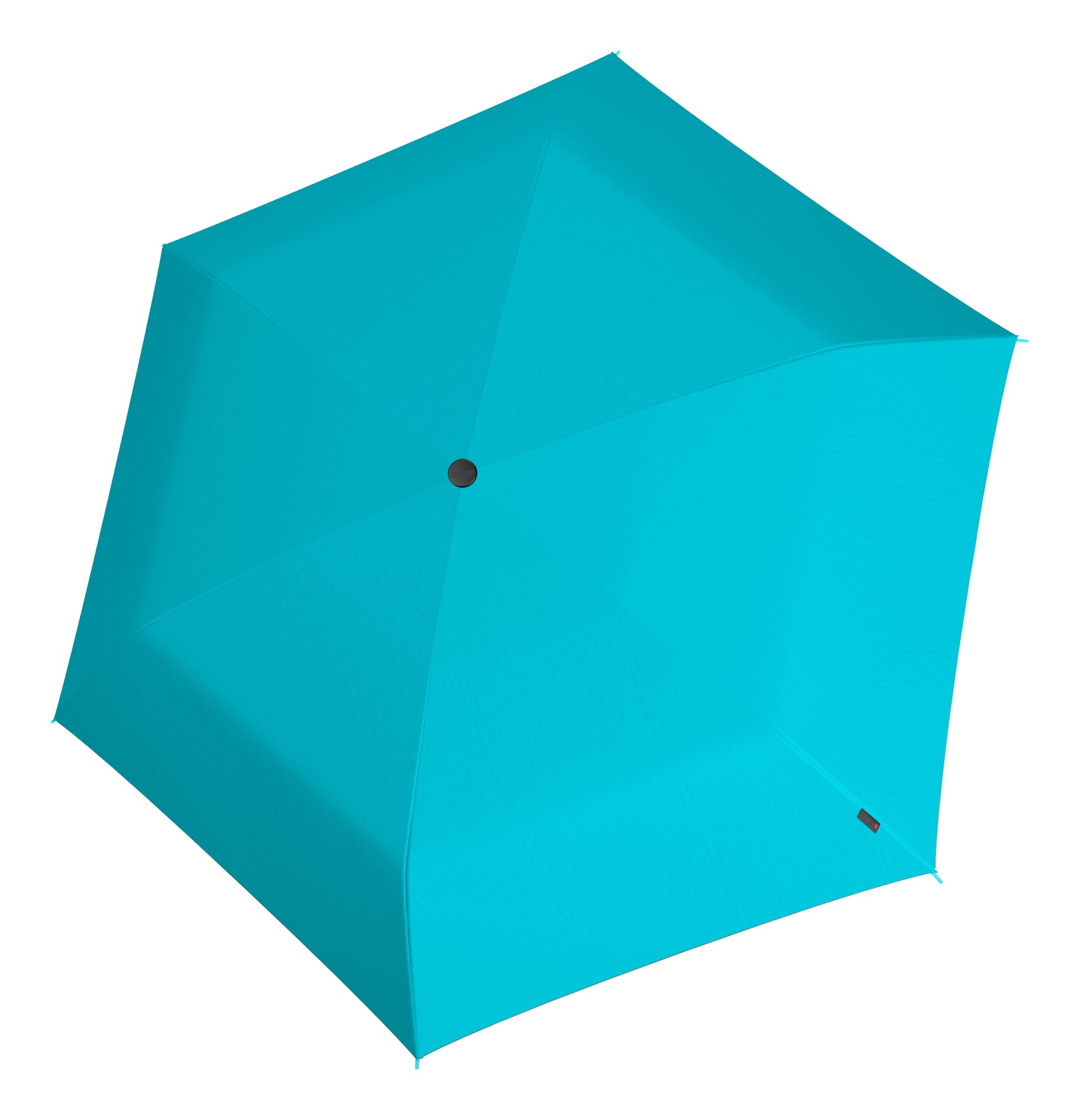 Knirps Taschenschirm US.050 – manuell, Ø 90 cm, L 21 cm – türkis – HeatShield-Beschichtung, windfest