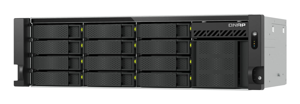 QNAP TS-h1655XeU-RP-8G-12H05 NAS – 12×24 TB, Intel Atom C5125