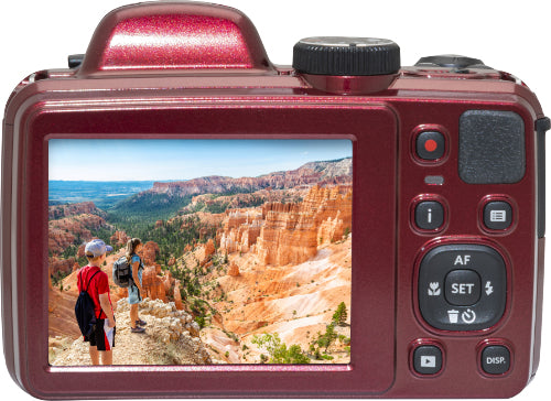 Kodak AZ405 – Bridgekamera, 40× optischer Zoom, 20,68 MP, 1080p, Rot