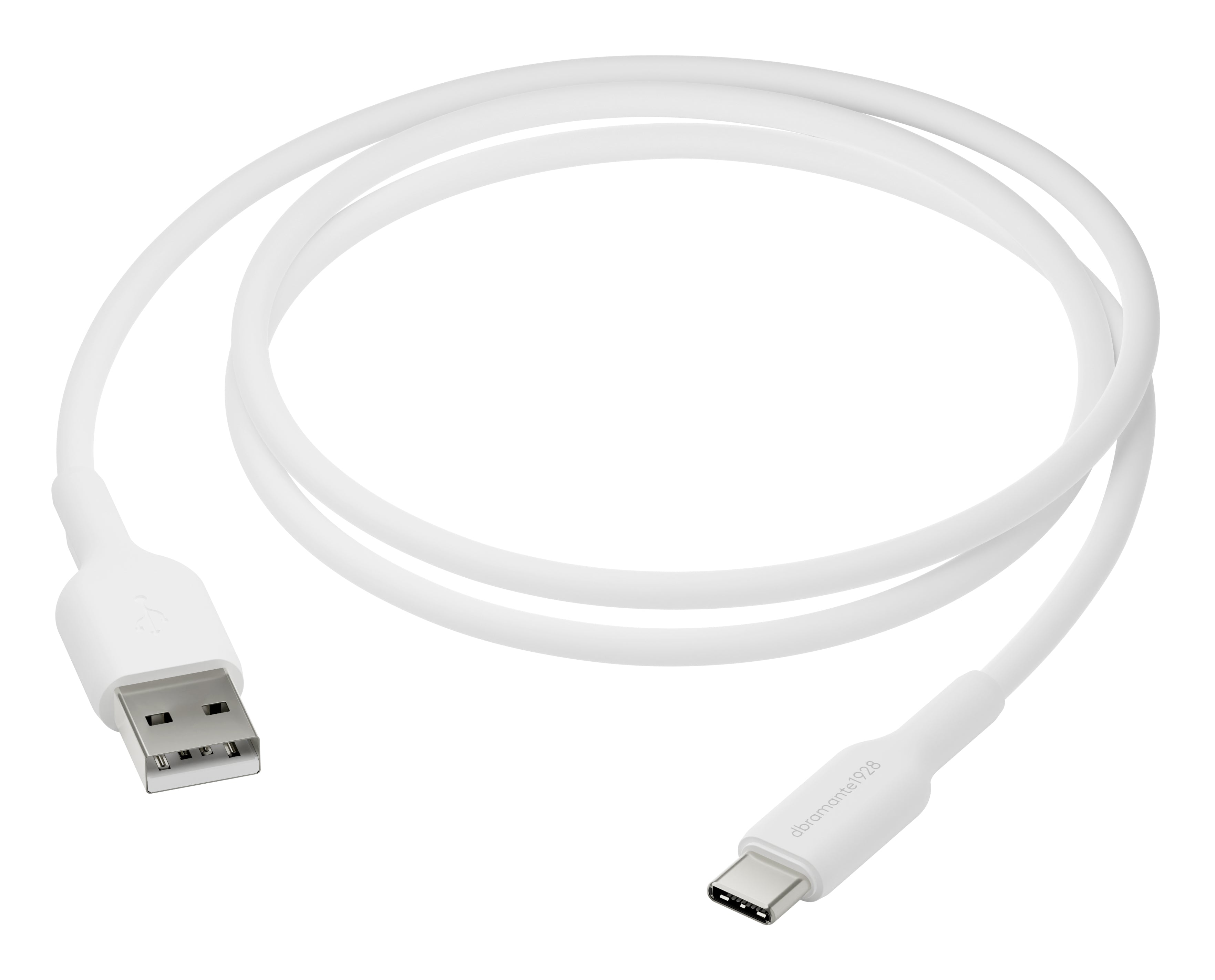 dbramante1928 USB-A auf USB-C Kabel – USB 2.0 (480 Mbit/s) – 1 m – PD 18 W – Weiss