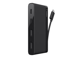 Belkin F4U090btBLK USB-Hub – USB-C, 2× USB-A, 2× USB-C, für MacBook