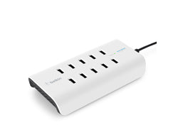 Belkin Ladestation – 120 W, 10× USB, 2,4 A pro Port