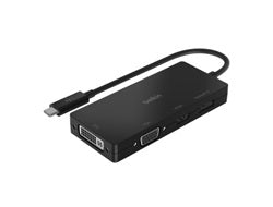 Belkin AVC003BTBK USB-C zu HDMI/DisplayPort/VGA Adapter – 4K (3840 × 2160) – für iPad mini 6, M1 Macs