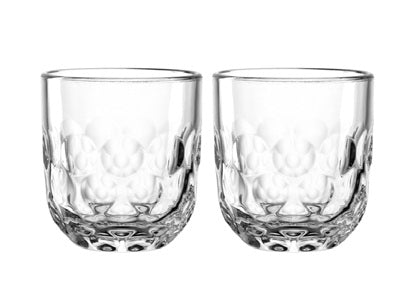 LEONARDO Cappuccinotasse – 2er Set, 220 ml, Ø 8,0 cm, H 9,0 cm, Glas (Kalk-Natron-Glas), Transparent