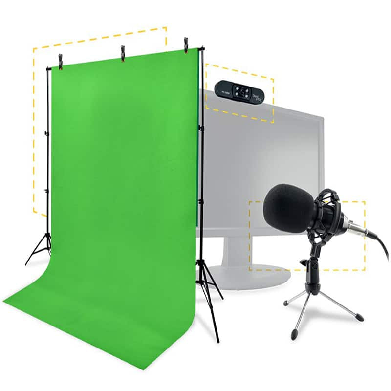 Steelplay Pro HD Webcam – Full HD 1080p, 25 fps, USB 2.0 – Schwarz/Edelstahl