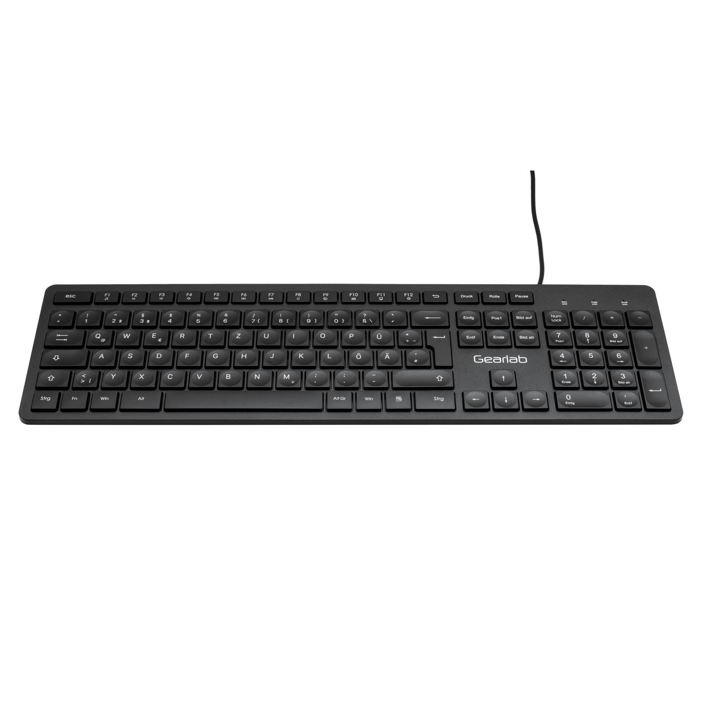 eSTUFF G220 – Tastatur – Membran – kabelgebunden, USB-A – QWERTZ (DE) – Schwarz