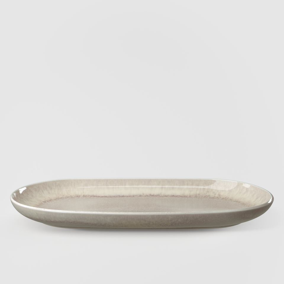 Villeroy & Boch Servierteller Perlemor – 18,1 × 34,2 × 3,2 cm, Porzellan, spülmaschinenfest