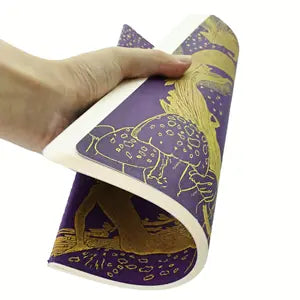 Paperblanks Notizheft – A4 – 80 Seiten – 100 g/m² – Hardcover, perforiert, abgerundete Kanten – violett – FSC