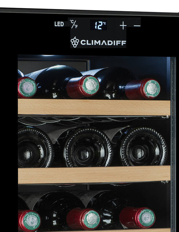 Climadiff Weinkühlschrank CUVEE18 – 50 l, 220/240 V, Energieeffizienzklasse E, 22 dB