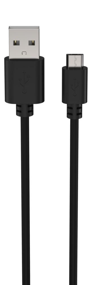 Ansmann USB-A auf Micro-USB-B Kabel – USB 2.0 (480 Mbit/s) – 1 m – Schwarz