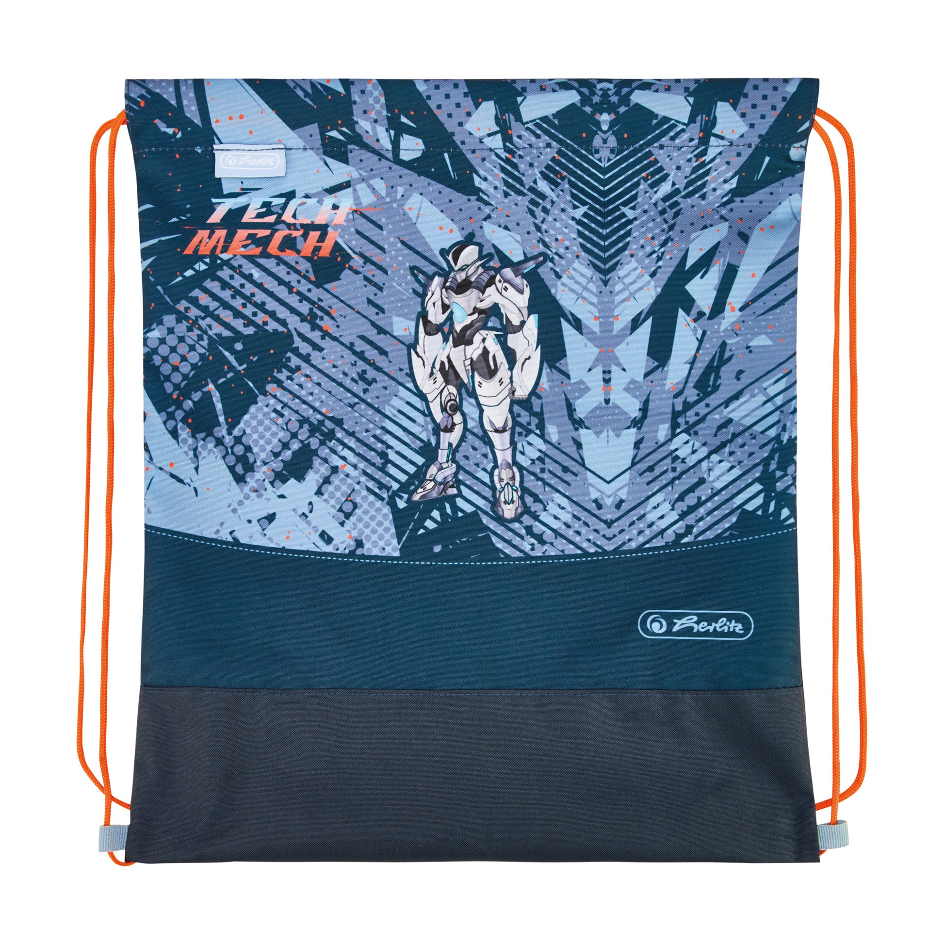 Herlitz UltraLight Plus – Schulrucksack-Set 4-teilig, Tech Mech, 16 l, 28×36×21 cm